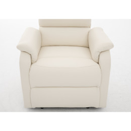 Πολυθρόνα Ανακλινόμενη ArteLibre TALITHA Μπεζ PU 79x97x101cm