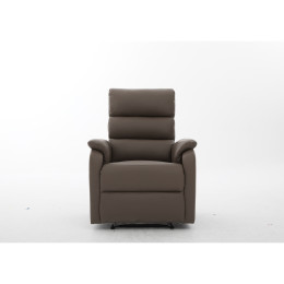 Πολυθρόνα Ανακλινόμενη ArteLibre TALITHA Καφέ PU 79x97x101cm