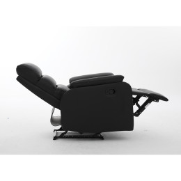 Πολυθρόνα Ανακλινόμενη ArteLibre TALITHA Μαύρο PU 79x97x101cm