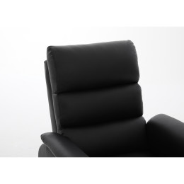 Πολυθρόνα Ανακλινόμενη ArteLibre TALITHA Μαύρο PU 79x97x101cm