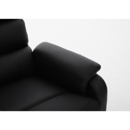 Πολυθρόνα Ανακλινόμενη ArteLibre TALITHA Μαύρο PU 79x97x101cm