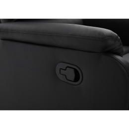 Πολυθρόνα Ανακλινόμενη ArteLibre TALITHA Μαύρο PU 79x97x101cm