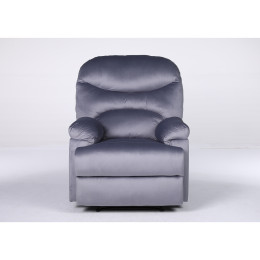 Πολυθρόνα Ανακλινόμενη ArteLibre NASHIRA Γκρι Βελούδο 88x90x99cm