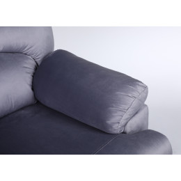 Πολυθρόνα Ανακλινόμενη ArteLibre NASHIRA Γκρι Βελούδο 88x90x99cm