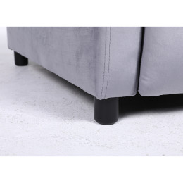 Πολυθρόνα Ανακλινόμενη ArteLibre TUREIS Γκρι Βελούδο 68x86x99cm