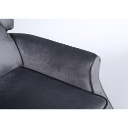 Πολυθρόνα Ανακλινόμενη ArteLibre MARKEB Γκρι Βελούδο 72x84x97cm