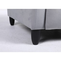 Πολυθρόνα Ανακλινόμενη ArteLibre ATRIA Γκρι Βελούδο 67.5x90x104cm