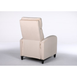 Πολυθρόνα Ανακλινόμενη ArteLibre ATRIA Εκρού Βελούδο 67.5x90x104cm
