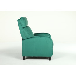 Πολυθρόνα Ανακλινόμενη ArteLibre ATRIA Πράσινο Βελούδο 67.5x90x104cm