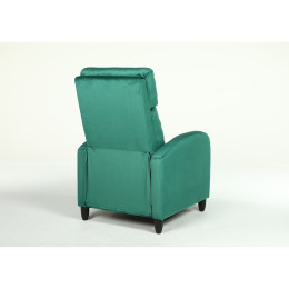 Πολυθρόνα Ανακλινόμενη ArteLibre ATRIA Πράσινο Βελούδο 67.5x90x104cm