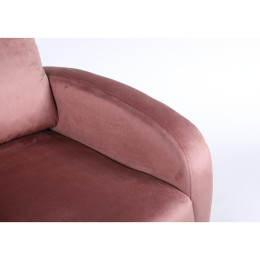Πολυθρόνα Ανακλινόμενη ArteLibre ATRIA Σάπιο Μήλο Βελούδο 67.5x90x104cm