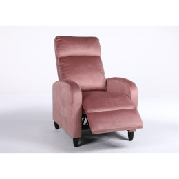 Πολυθρόνα Ανακλινόμενη ArteLibre ATRIA Σάπιο Μήλο Βελούδο 67.5x90x104cm