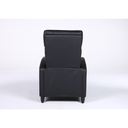 Πολυθρόνα Ανακλινόμενη ArteLibre ATRIA Μαύρο PU 67.5x90x104cm
