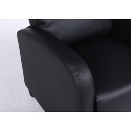 Πολυθρόνα Ανακλινόμενη ArteLibre ATRIA Μαύρο PU 67.5x90x104cm