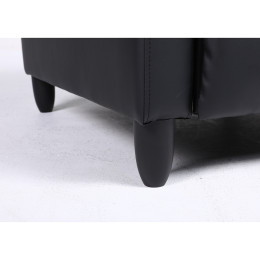 Πολυθρόνα Ανακλινόμενη ArteLibre ATRIA Μαύρο PU 67.5x90x104cm