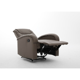 Πολυθρόνα Ανακλινόμενη ArteLibre CELAENO Καφέ PU 80x96x97cm