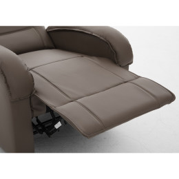 Πολυθρόνα Ανακλινόμενη ArteLibre CELAENO Καφέ PU 80x96x97cm