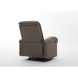 Πολυθρόνα Ανακλινόμενη ArteLibre CELAENO Καφέ PU 80x96x97cm