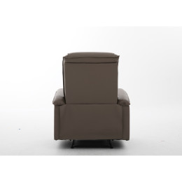 Πολυθρόνα Ανακλινόμενη ArteLibre CELAENO Καφέ PU 80x96x97cm