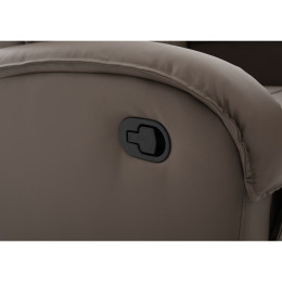 Πολυθρόνα Ανακλινόμενη ArteLibre CELAENO Καφέ PU 80x96x97cm