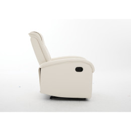 Πολυθρόνα Ανακλινόμενη ArteLibre CELAENO Εκρού PU 80x96x97cm