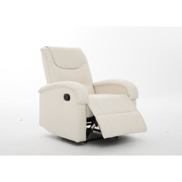 Πολυθρόνα Ανακλινόμενη ArteLibre CELAENO Εκρού PU 80x96x97cm
