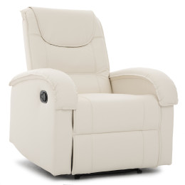 Πολυθρόνα Ανακλινόμενη ArteLibre CELAENO Εκρού PU 80x96x97cm