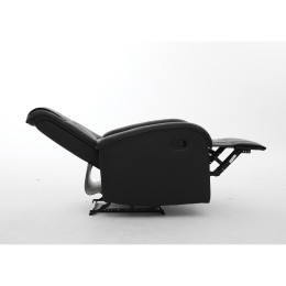 Πολυθρόνα Ανακλινόμενη ArteLibre CELAENO Μαύρο PU 80x96x97cm