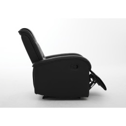 Πολυθρόνα Ανακλινόμενη ArteLibre CELAENO Μαύρο PU 80x96x97cm