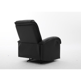 Πολυθρόνα Ανακλινόμενη ArteLibre CELAENO Μαύρο PU 80x96x97cm