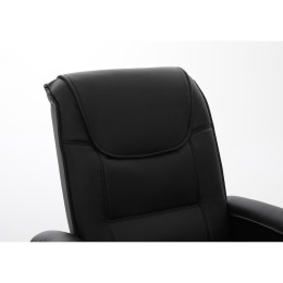 Πολυθρόνα Ανακλινόμενη ArteLibre CELAENO Μαύρο PU 80x96x97cm