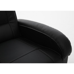 Πολυθρόνα Ανακλινόμενη ArteLibre CELAENO Μαύρο PU 80x96x97cm