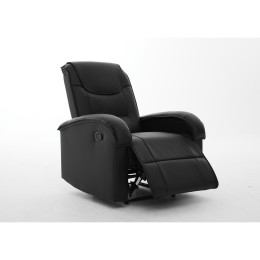 Πολυθρόνα Ανακλινόμενη ArteLibre CELAENO Μαύρο PU 80x96x97cm