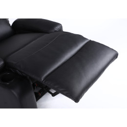 Πολυθρόνα Ανακλινόμενη ArteLibre RANA Μαύρο PU 80x95x103cm