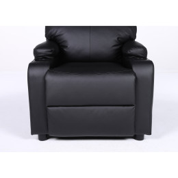 Πολυθρόνα Ανακλινόμενη ArteLibre RANA Μαύρο PU 80x95x103cm