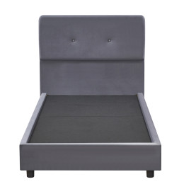 Κρεβάτι Μονό ArteLibre TAMAHAWK Γκρι Ύφασμα 212x106.5x106cm (Στρώμα 90x200cm)