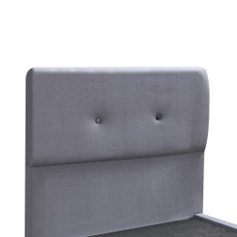 Κρεβάτι Μονό ArteLibre TAMAHAWK Γκρι Ύφασμα 212x106.5x106cm (Στρώμα 90x200cm)