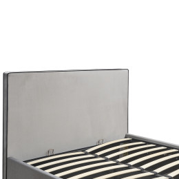 Κρεβάτι Υπέρδιπλο ArteLibre WICHITA Γκρι Ύφασμα 214.5x170x110.5cm (Στρώμα 160x200cm)