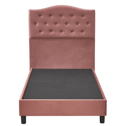 Κρεβάτι Μονό ArteLibre JUNIPER Σάπιο Μήλο Ύφασμα 209x101x125cm (Στρώμα 90x200cm)