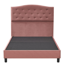 Κρεβάτι Ημίδιπλο ArteLibre JUNIPER Σάπιο Μήλο Ύφασμα 209x132x125cm (Στρώμα 120x200cm)