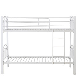 Κουκέτα ArteLibre KETCHUM Λευκό Μέταλλο 201x98x159cm (Στρώματα 90x190cm)