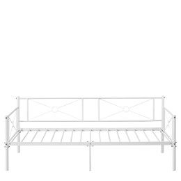 Καναπές Κρεβάτι ArteLibre CIMARRON Λευκό Μέταλλο 197.5x96x75cm (Στρώμα 90x190cm)