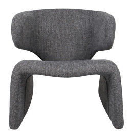 Πολυθρόνα ArteLibre HIMALIA Γκρι Ύφασμα/Μέταλλο/Ξύλο 73x78x75cm