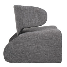 Πολυθρόνα ArteLibre HIMALIA Γκρι Ύφασμα/Μέταλλο/Ξύλο 73x78x75cm