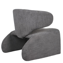 Πολυθρόνα ArteLibre HIMALIA Γκρι Ύφασμα/Μέταλλο/Ξύλο 73x78x75cm