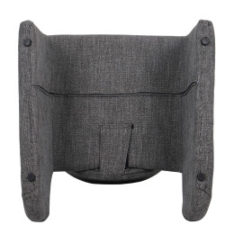 Πολυθρόνα ArteLibre HIMALIA Γκρι Ύφασμα/Μέταλλο/Ξύλο 73x78x75cm