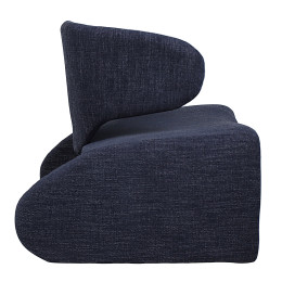 Πολυθρόνα ArteLibre HIMALIA Μπλε Ύφασμα/Μέταλλο/Ξύλο 73x78x75cm