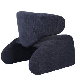 Πολυθρόνα ArteLibre HIMALIA Μπλε Ύφασμα/Μέταλλο/Ξύλο 73x78x75cm