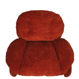 Πολυθρόνα ArteLibre ANANKE Πορτοκαλί Ύφασμα/Μέταλλο/Ξύλο 85x78x84cm