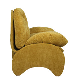 Πολυθρόνα ArteLibre ANANKE Κίτρινο Ύφασμα/Μέταλλο/Ξύλο 85x78x84cm